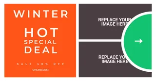 设计英文广告销售横幅素材