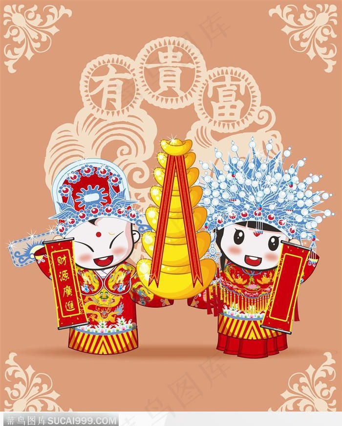古典婚礼小人