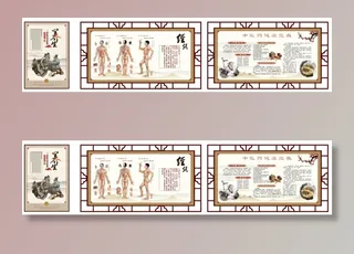 中医科文化墙CDR