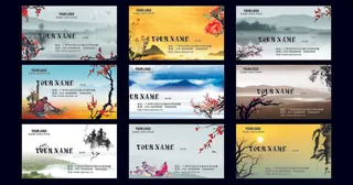 名片素材 大气名片模板 简约名片 高端名片 公司名片 名片 