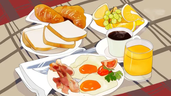 丰富的早餐PSD素材 丰富的早餐PSD素材