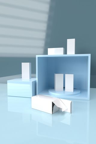 VI样机贴图包装盒logo样机