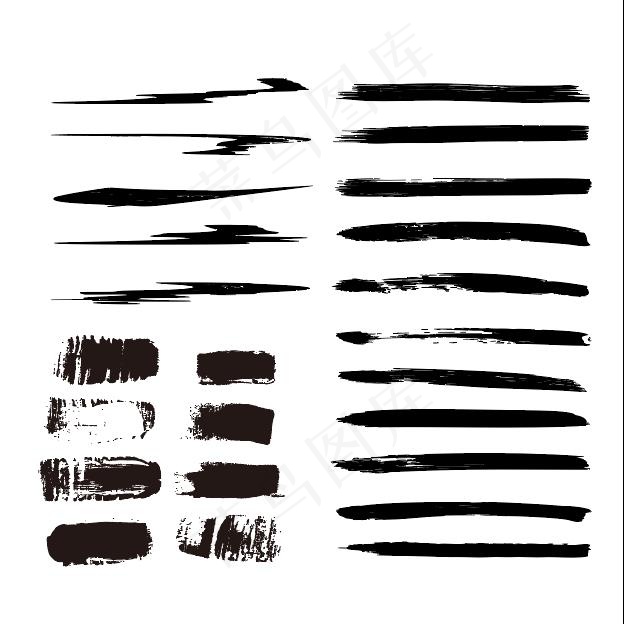 笔触 笔画 毛笔