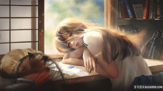 下午 趴在桌子的女孩4k