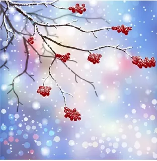 设计冬天卡通背景