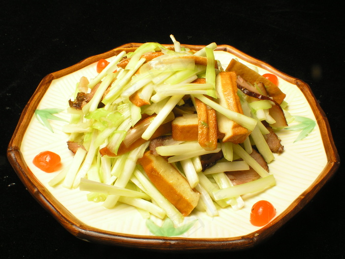 0373韭黄豆筋炒咸肉