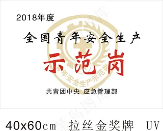 全国青年安全生产示范岗