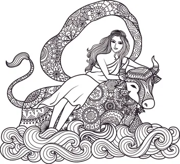 卡通手绘儿童画黑白线描线稿