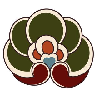 复古中国风国潮敦煌花纹花草插画手绘装饰小元素PSD素材