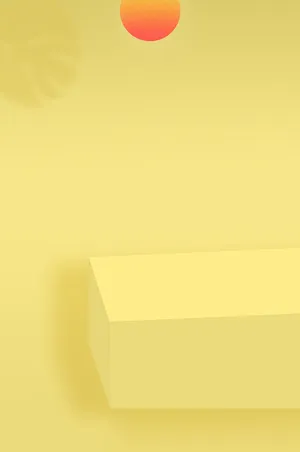 背景暖黄色主图电商立体展示图