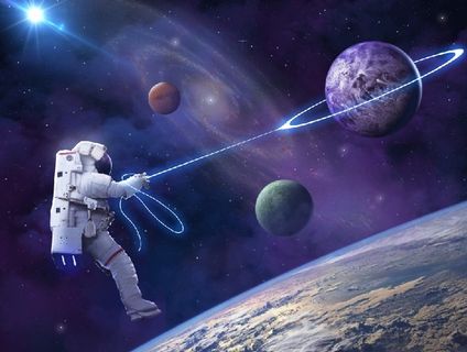 元宇宙世界风景背景墙