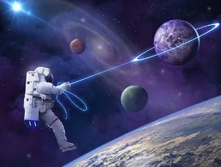 元宇宙世界风景背景墙