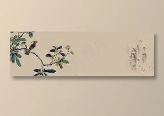 复古中国风古风国画背景素材