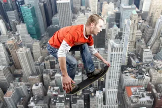 四轮竞技滑板车图片