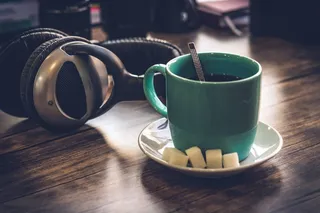 黑色美味咖啡摄影素材