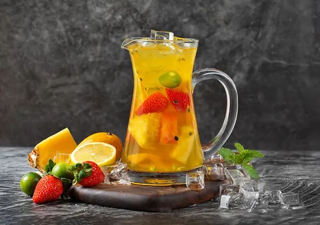 奶茶店水果茶饮品特饮高清图 超级水果茶