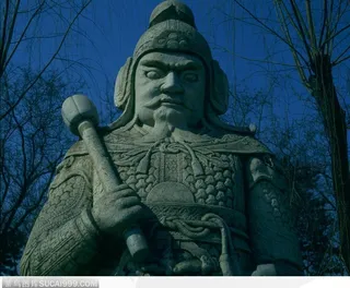 明十三陵-拿着武器的武臣