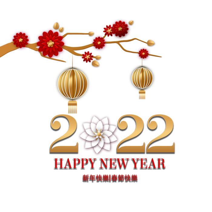 2022新年艺术创意字体虎年3D立体标题数字文字png免抠字素材