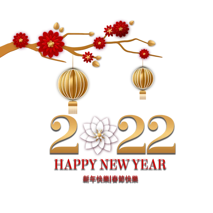 2022新年艺术创意字体虎年3D立体标题数字文字png免抠字素材