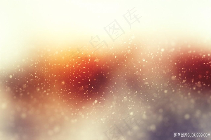 梦幻朦胧的雪花背景