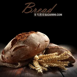 烘培面包小麦糕点图片素材