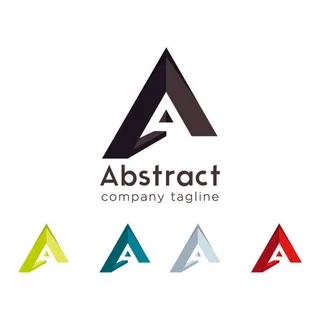 图标标识标志立体几何图形企业商标VI品牌LOGO设计模板AI矢量素材