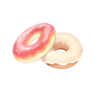 甜甜圈甜品免抠