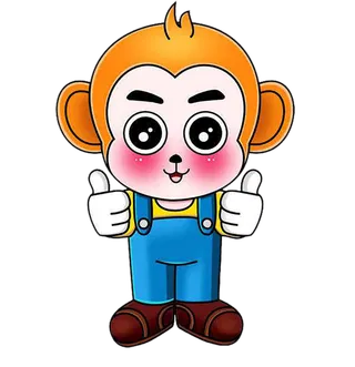 卡通猴子可爱