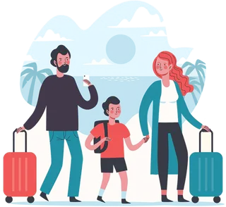 卡通旅游人物素材