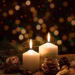 圣诞节蜡烛