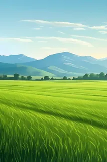 春天清新草地田园背景