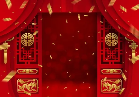 设计红色祝贺新年