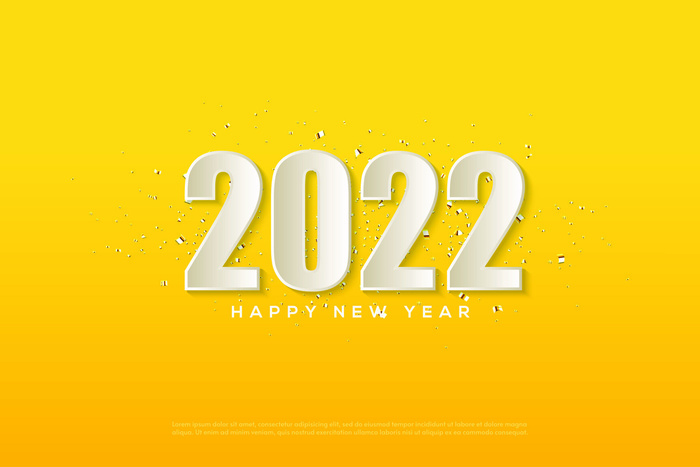 2022创意艺术字体新年虎年圣诞节数字立体质感文字AI矢量设计素材