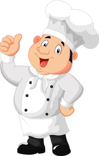 厨师白色卡通