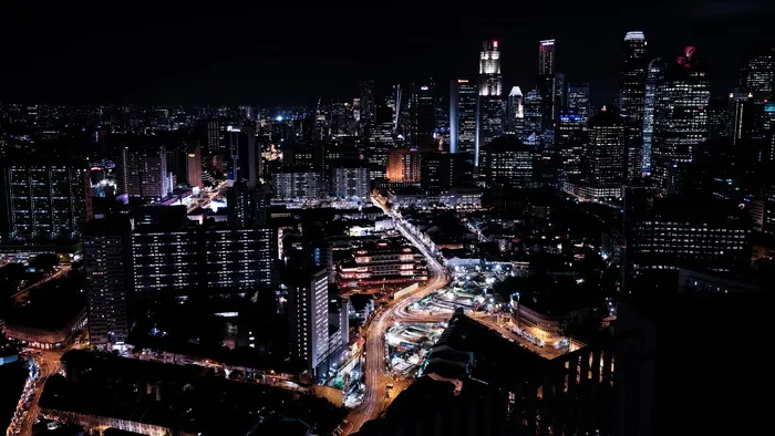 高清唯美城市夜景风景