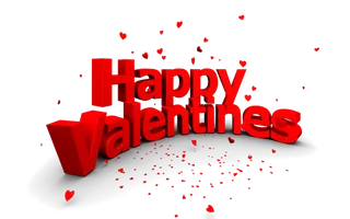 情人节立体字母