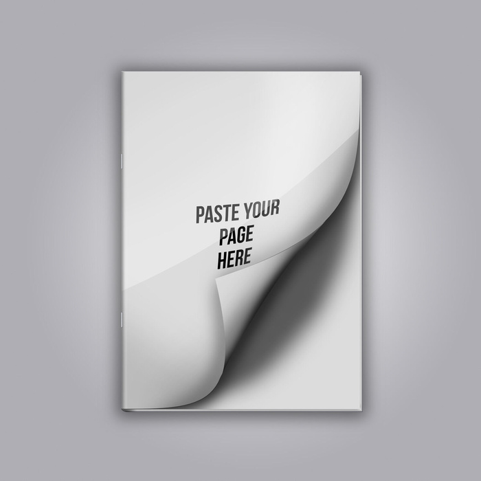 简约画册样机展示效果psd模版下载