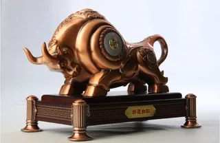 雕塑铜牛素材