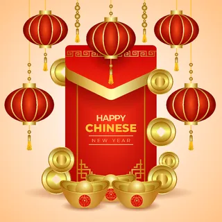 新年海报贺卡红包背景