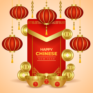 新年海报贺卡红包背景