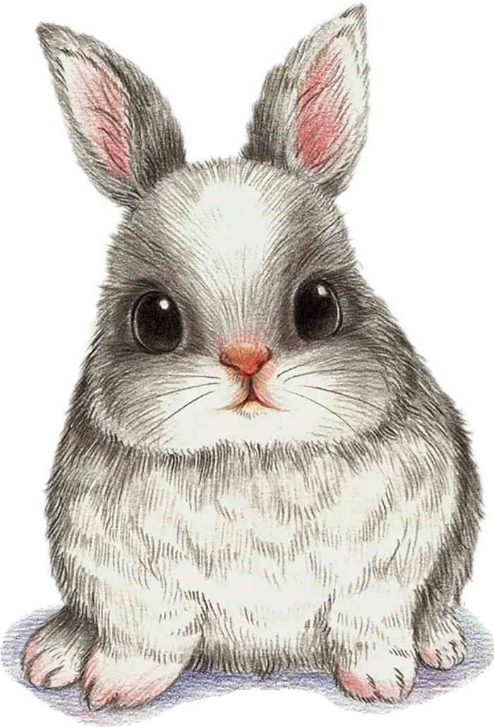 灰色兔子卡通