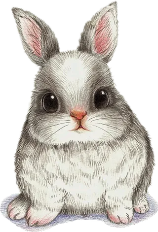 灰色兔子卡通