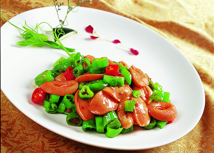 川菜湘菜高清菜谱 鲜椒炒鲍贝