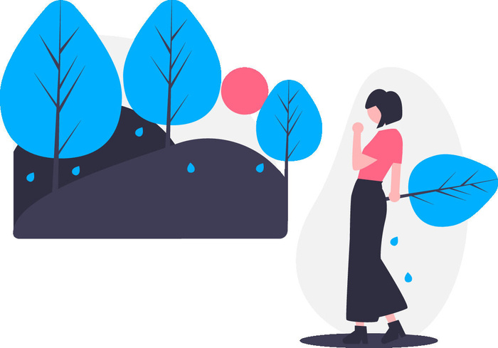 2.5d旅游插画小图标素材