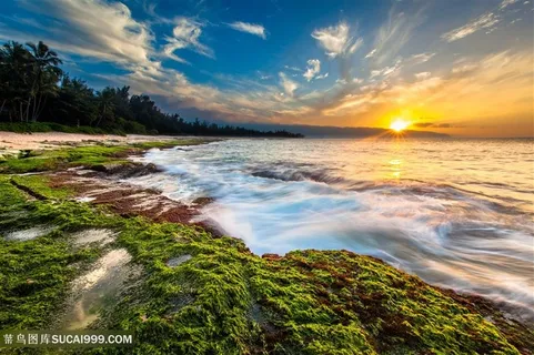 唯美海边景色高清图片