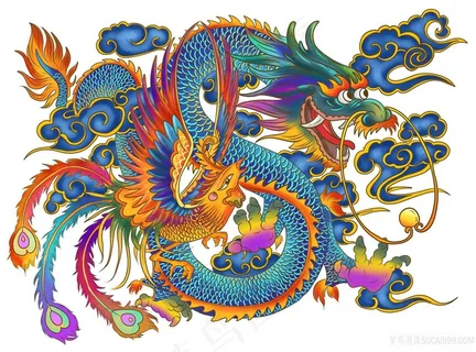 龙凤呈祥国画戏珠壁画高清喷绘打印素材年画青龙腾飞中国龙 龙凤呈祥国画戏珠壁画高清喷绘打印素材年画青龙腾飞中国龙