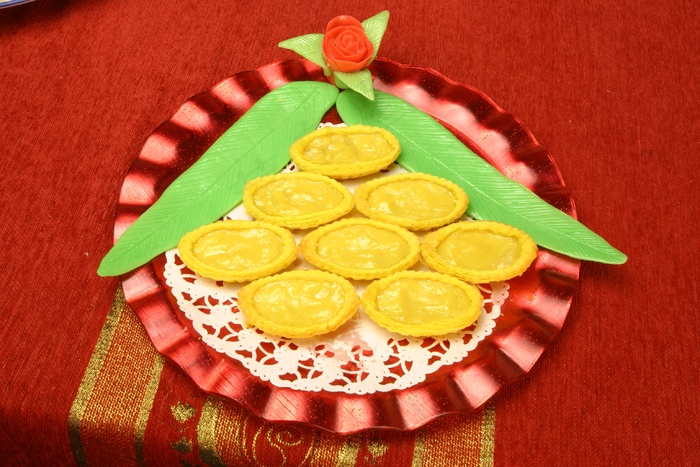 雪哈榴莲挞主食