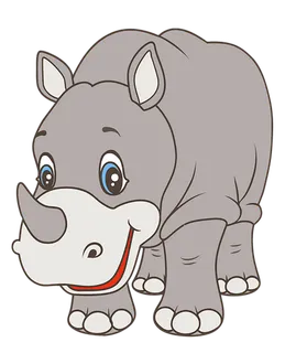 犀牛动物卡通