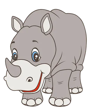 犀牛动物卡通