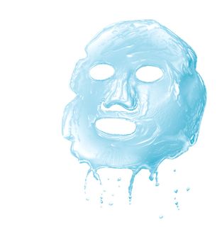 蓝色面膜化妆品素材png